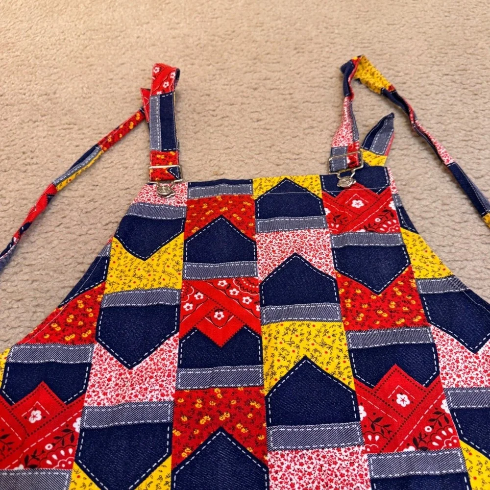 Americana Patchwork Cottagecore Rustic Farmhouse Kitchen Garden Apron Adjustable